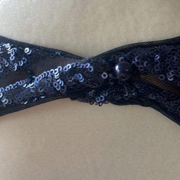 Navy Vera Wang sequence formal evening gown. Wore once - Picture 8 of 12